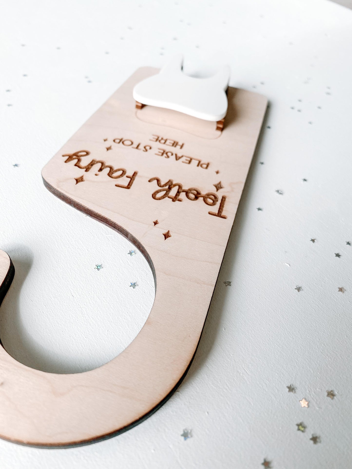 Tooth Fairy Door Hanger | Personalized Kids Bedroom Door Sign
