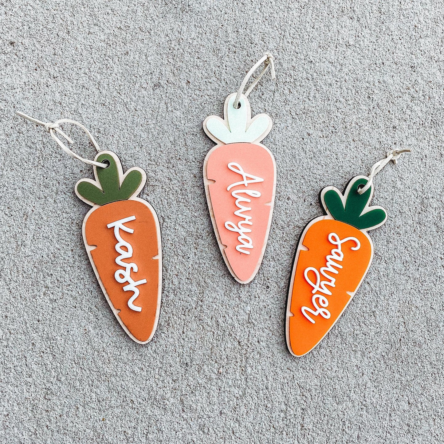 Carrot Easter Basket Tag